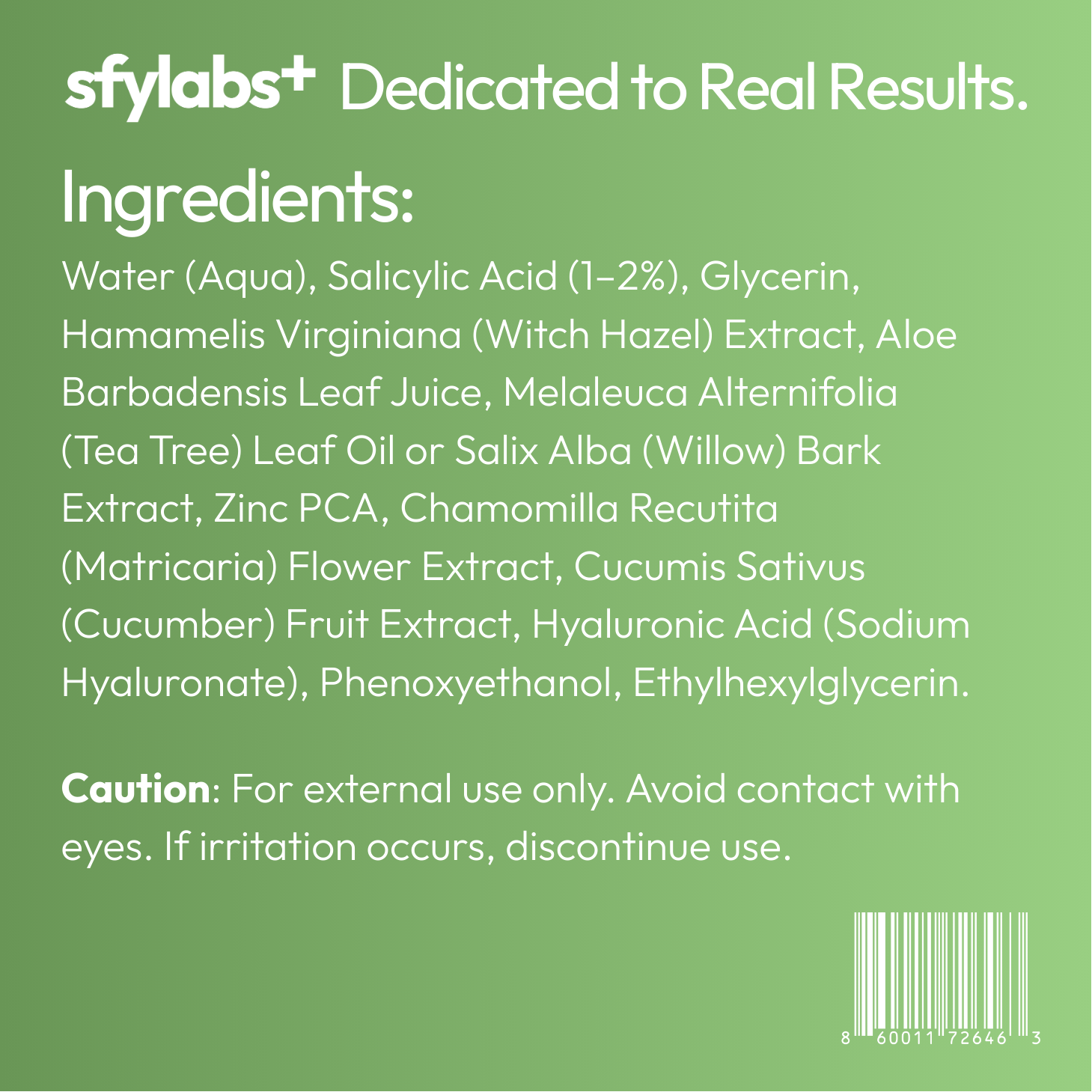 SFyLabs+ Toner Pads