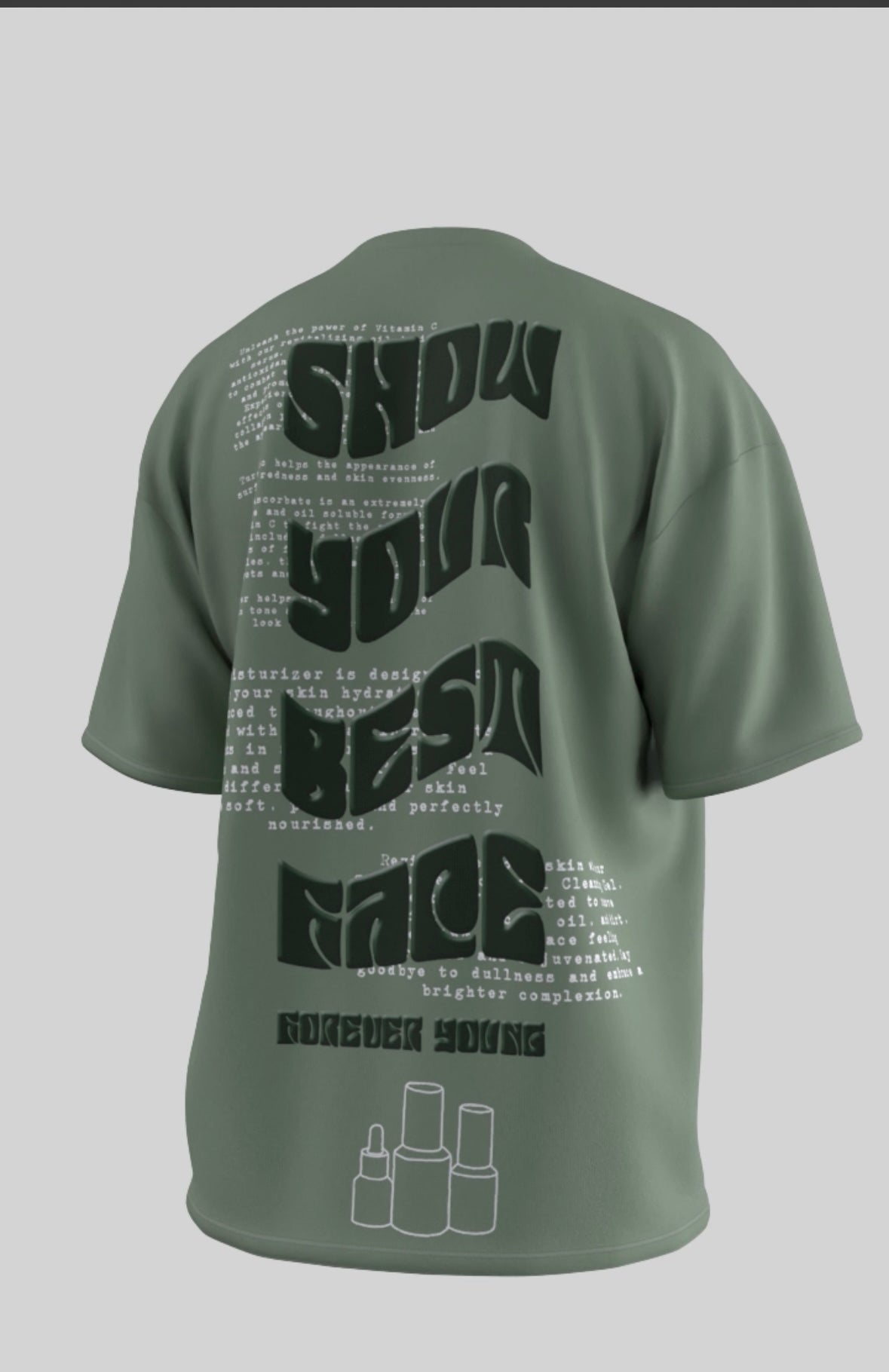 FOREVER YOUNG GRAPHIC T - GREEN